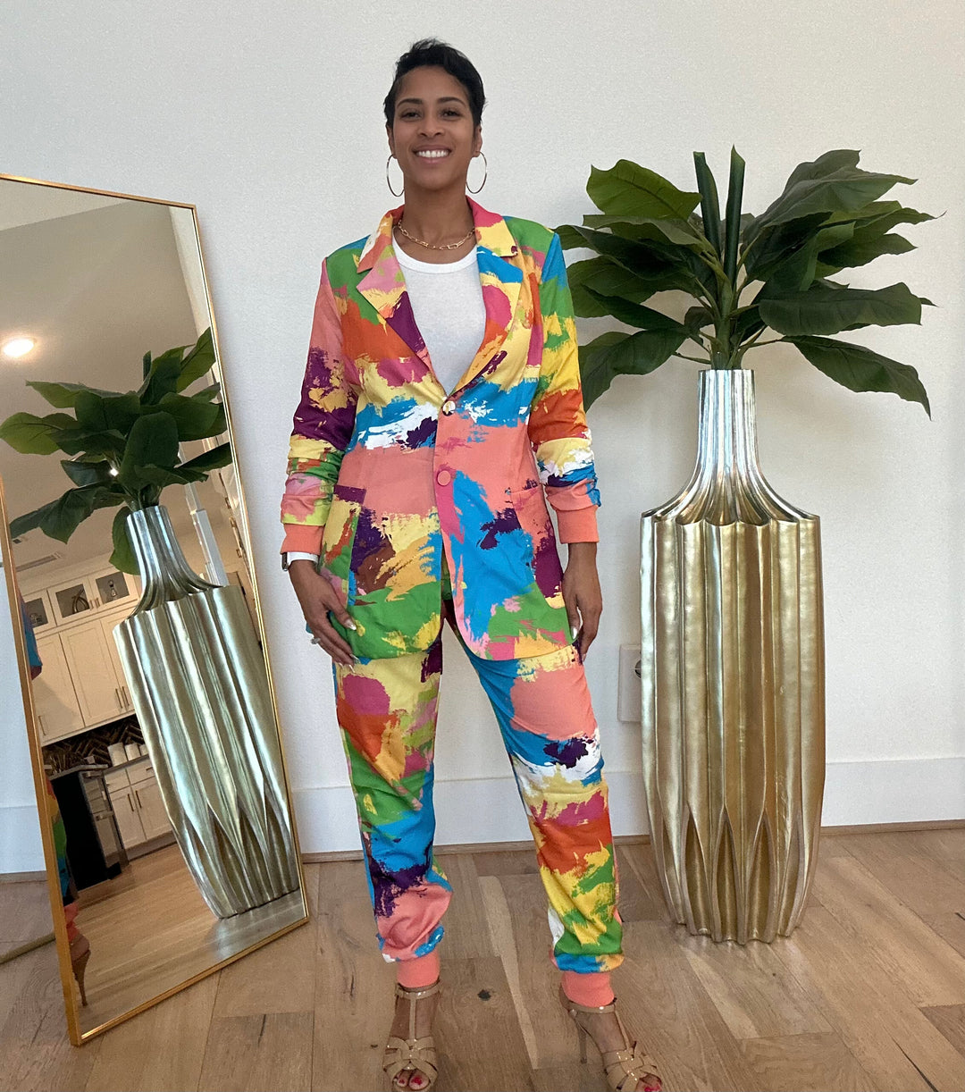 Multi Color Jogger Suit