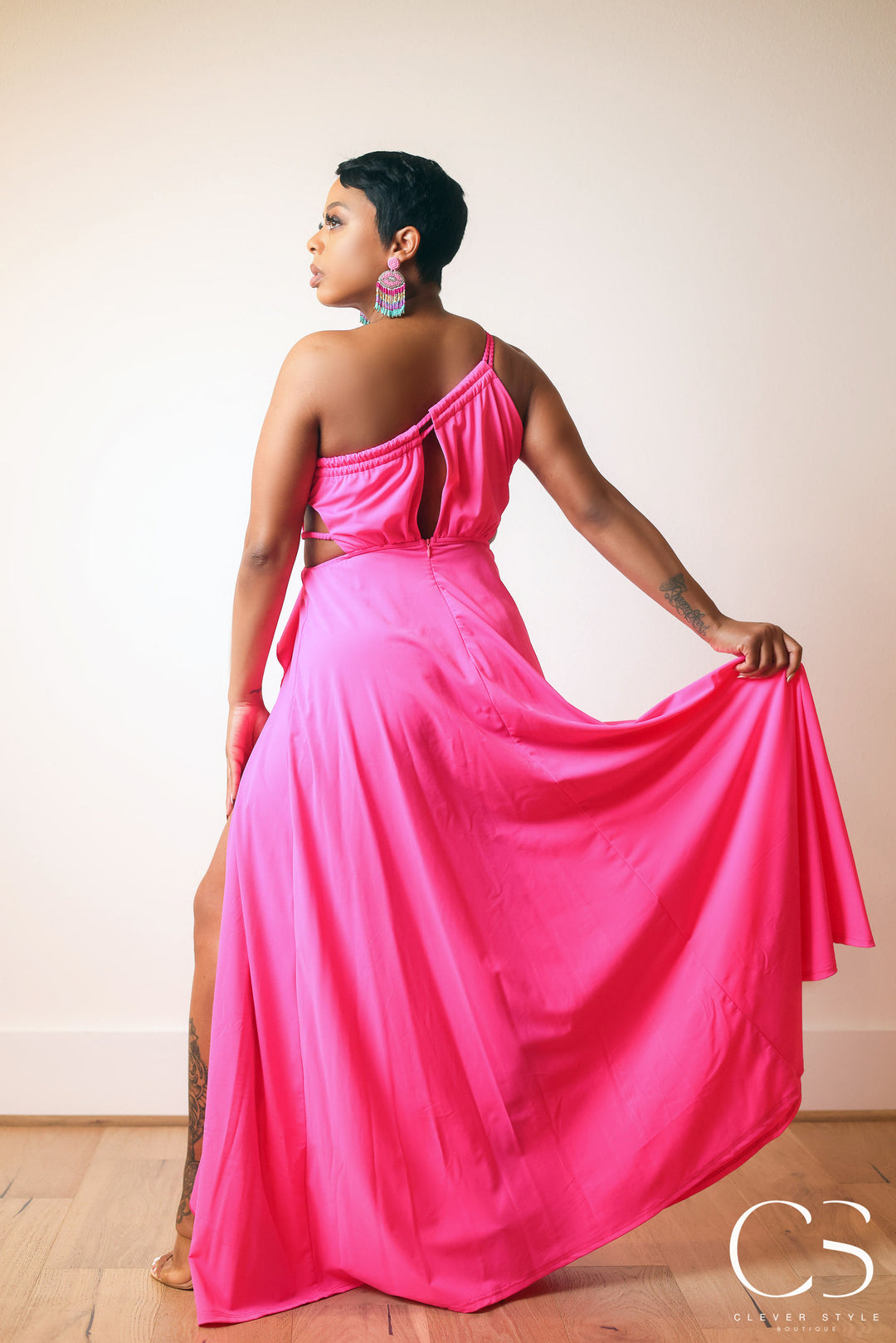 Hot Pink Maxi Dress