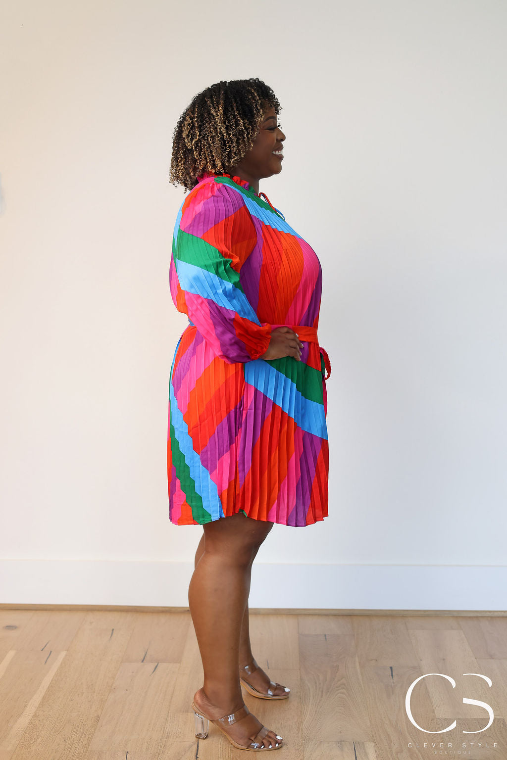 Rainbow Stripe Dress